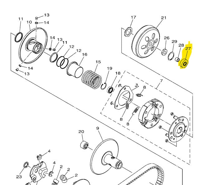 Yamaha Genuine Bearing 6202 Crankcase Cover 933A6-202Y0 For Nmax/Aerox/M3/Gravis/gear/Fazzio