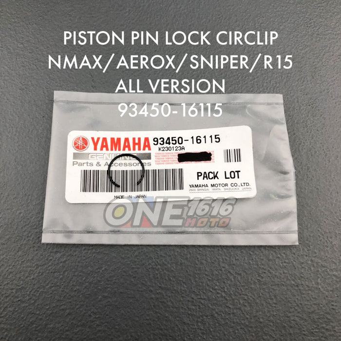 Yamaha Genuine Circlip Piston Pin Clip 93450-16115 for Nmax/Aerox/Sniper/R15 All Version R1L5