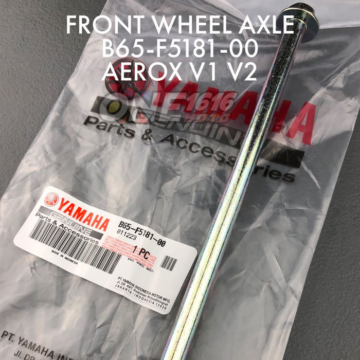 Yamaha Genuine Front Wheel Axle B65-F5181-00 for Aerox All Versions