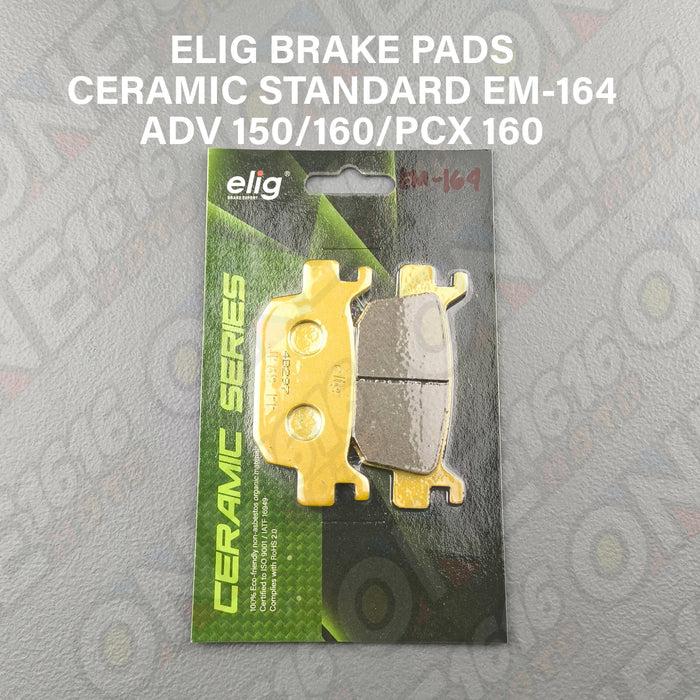Elig Ceramic Brake Pads EM-164 CST Standard for Adv 150/160/Pcx 160 Rear Caliper