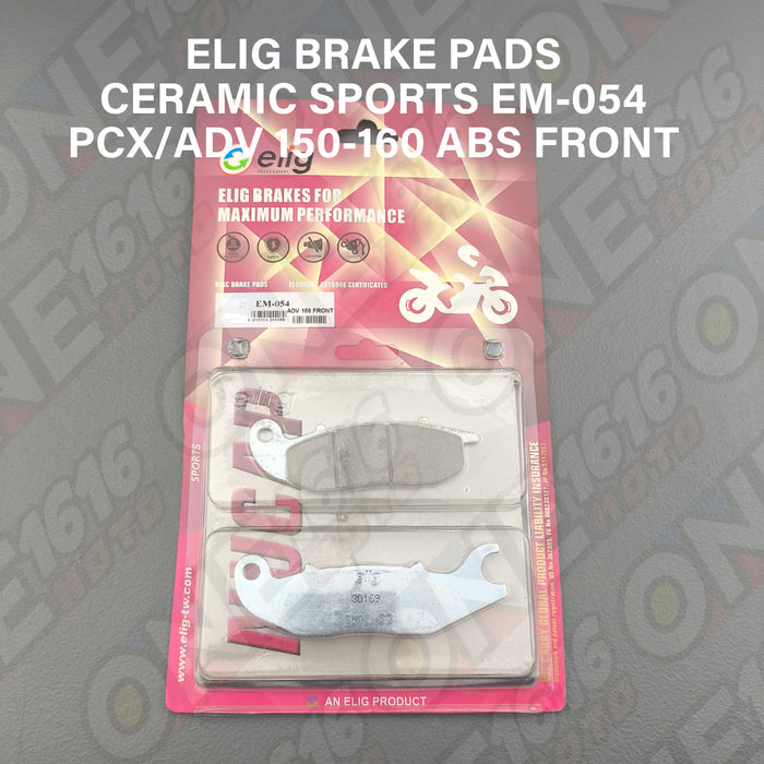 Elig Ceramic Brake Pads EM-054 CSP Sports for Pcx 150/160 ABS/ADV 150/160 Front Caliper