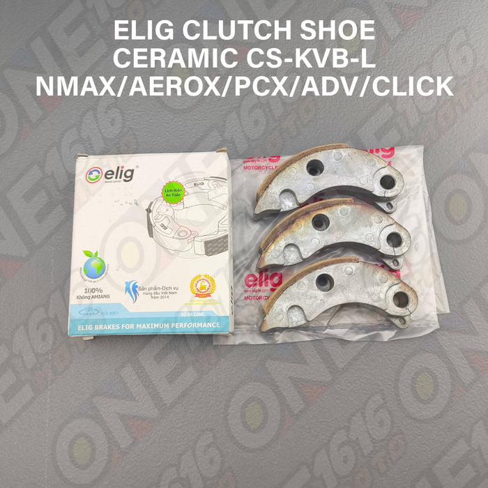 Elig Ceramic Clutch Shoe CS-KVB-L For Nmax/Aerox/Click/Pcx/Adv All Versions