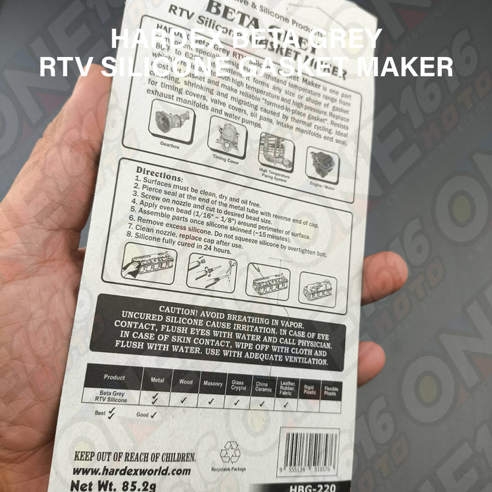 Hardex Beta Grey STV Silicone Gasket Maker Original