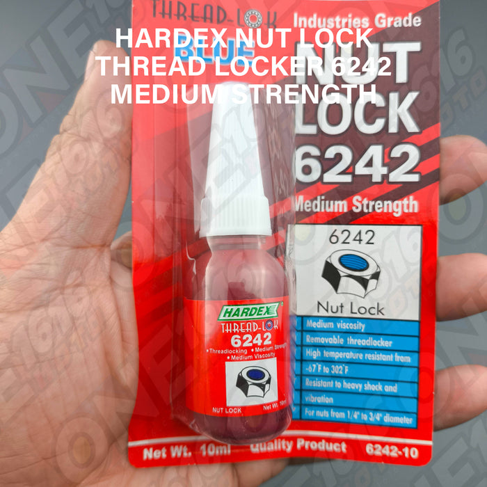 Hardex Thread Locker Nut Lock 6242 Blue Medium Strength Original