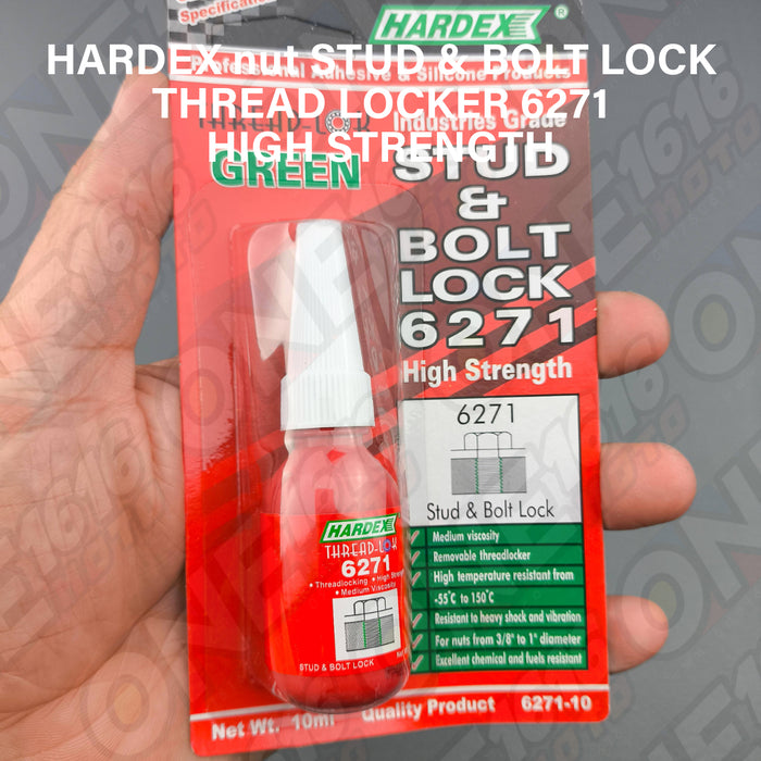 Hardex Thread Locker Stud and Bolt Lock 6271 Green High Strength Original