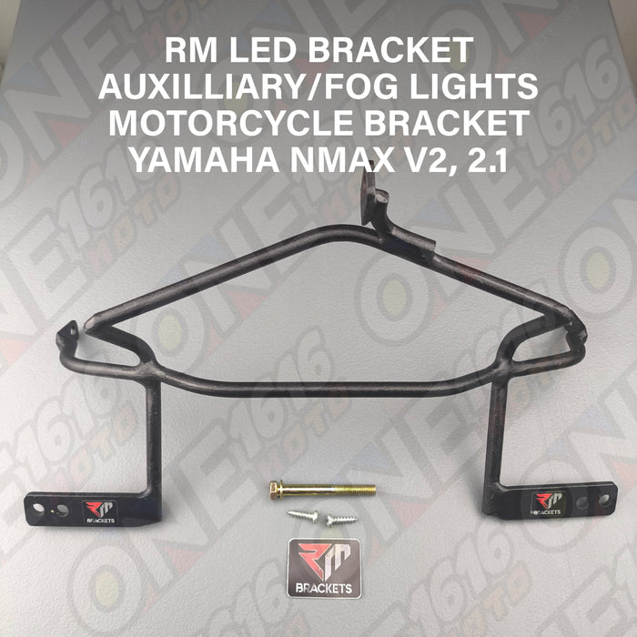 RM LED Bracket for Yamaha Nmax V2 V2.1 Auxilliary and Fog Lights Steel Bracket Heavy Duty