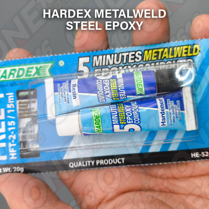 Hardex Metal Epoxy 5 Minutes Metalweld Epoxy Compound Original