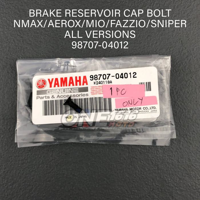 Yamaha Genuine Brake Reservoir Cap Bolt 98707-04012 for Nmax/Aerox/Mio/Sniper All Versions