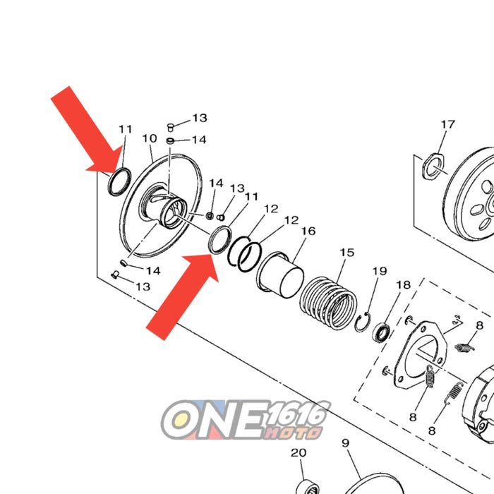 Yamaha Genuine Oil Seal Torque Drive Seal 2DP-E7465-00 for Nmax Aerox