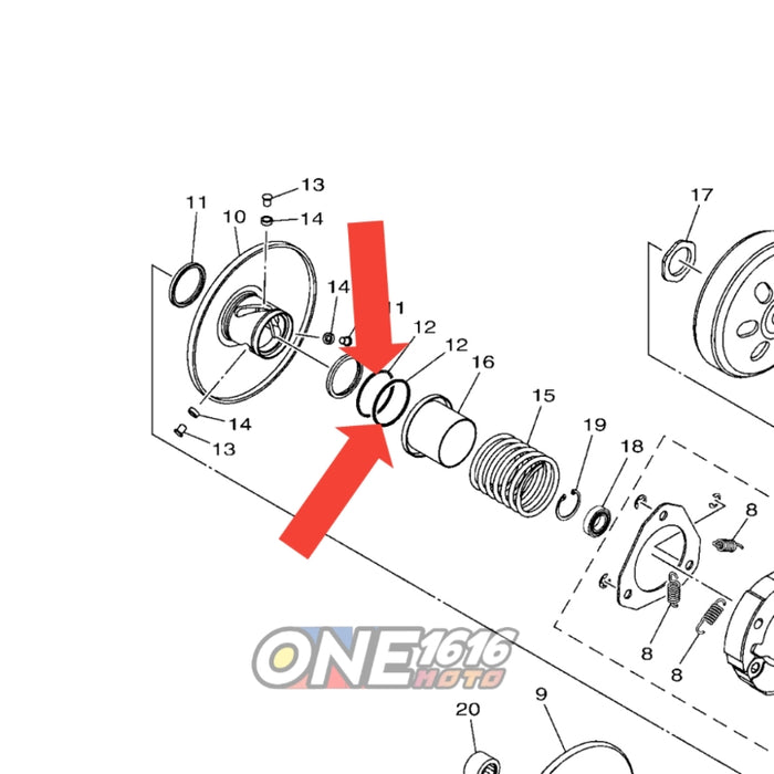 Yamaha Genuine O-Ring Torque Drive Seal 2DP-E7465-10 For Nmax Aerox