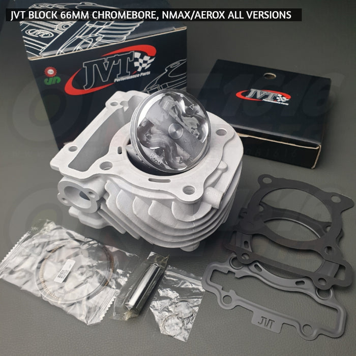 JVT Block 66mm Chromebore For Nmax/Aerox All Versions Heavy Duty Performance Parts Original