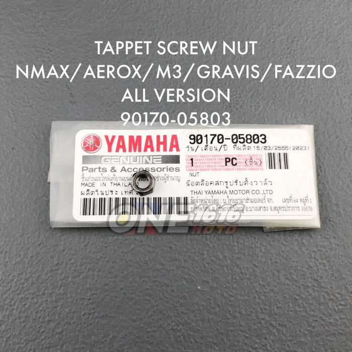 Yamaha Genuine Tappet Screw Nut 90170-05803 for Nmax/Aerox/Mio i125/Gravis/Fazzio All Version