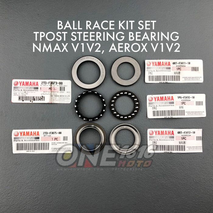 Yamaha Genuine Ball Race Kit Set Tpost Steering Bearing For Nmax V1V2/Aerox V1V2
