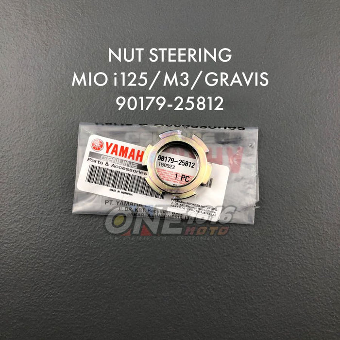 Yamaha Genuine Steering Nut 90179-25812 for Mio i125/M3/Gravis/Fazzio