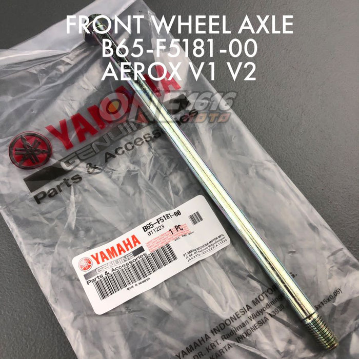 Yamaha Genuine Front Wheel Axle B65-F5181-00 for Aerox All Versions