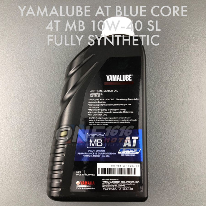 Yamaha Yamalube AT Bluecore Fully Synthetic 10W40 1 Liter Engine Oil for Scooters Original