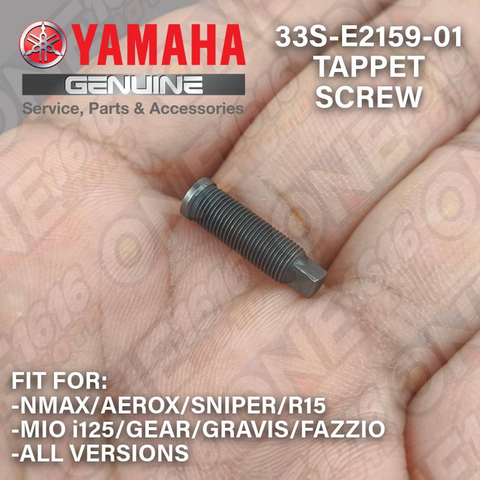Yamaha Genuine Tappet Screw Rocker Arm 33S-E2159-01 for Nmax/Aerox/Sniper/R15/Mio i125/Gear/Gravis/Fazzio
