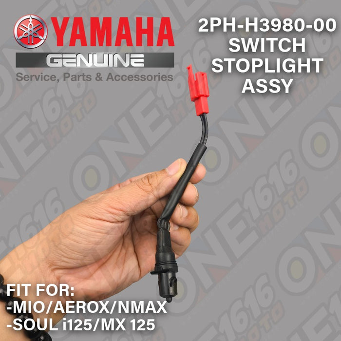 Yamaha Genuine Switch Stoplight Assembly 2PH-H3980-00 for Mio/Nmax/Aerox/Soul/Mx125