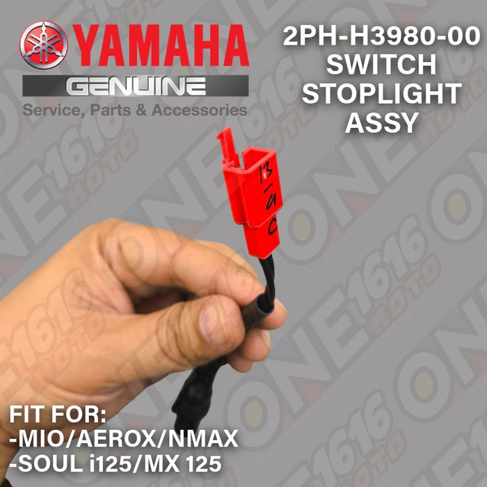 Yamaha Genuine Switch Stoplight Assembly 2PH-H3980-00 for Mio/Nmax/Aerox/Soul/Mx125