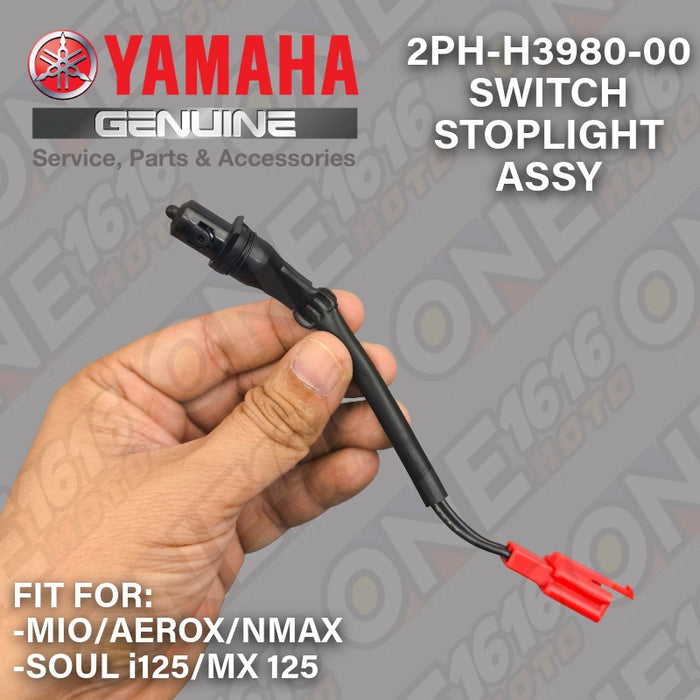 Yamaha Genuine Switch Stoplight Assembly 2PH-H3980-00 for Mio/Nmax/Aerox/Soul/Mx125