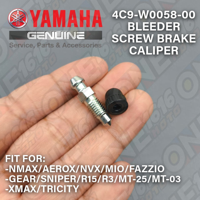 Yamaha Genuine Caliper Bleeder with Cap 4C9-W0048-00 for NMAX/Aerox/Mio/Sniper/R15