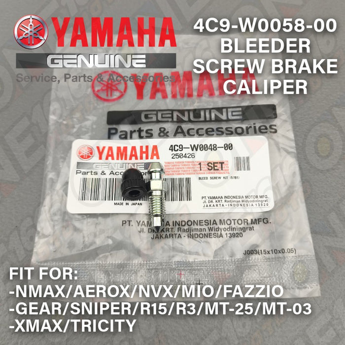Yamaha Genuine Caliper Bleeder with Cap 4C9-W0048-00 for NMAX/Aerox/Mio/Sniper/R15