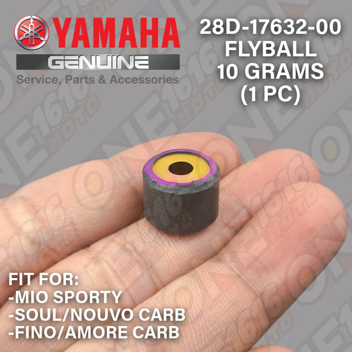 Yamaha Genuine Flyball Weight 10 Grams 28D-17632-00 for Mio Sporty/Soul/Nouvo/Fino/Amore