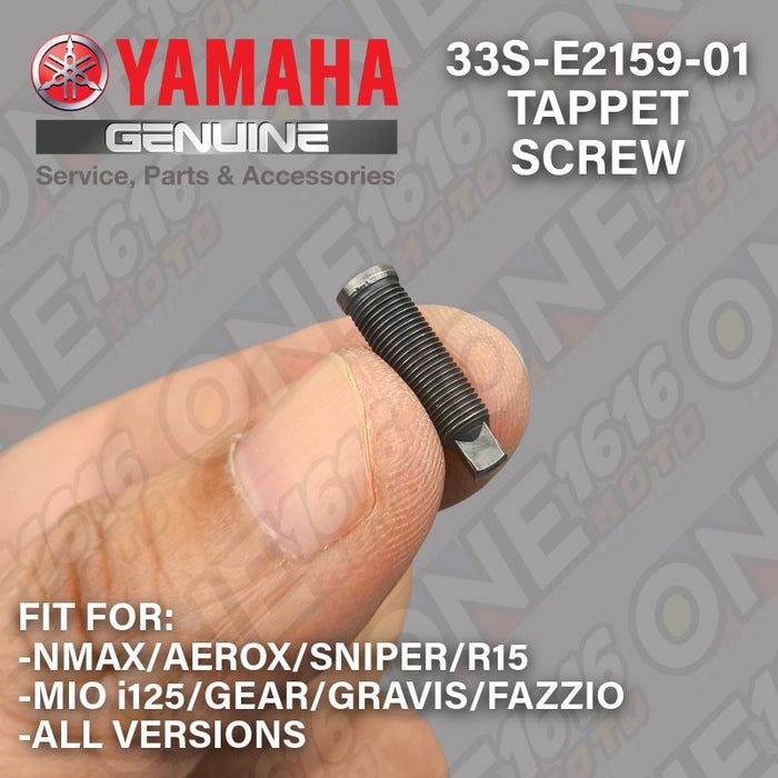 Yamaha Genuine Tappet Screw Rocker Arm 33S-E2159-01 for Nmax/Aerox/Sniper/R15/Mio i125/Gear/Gravis/Fazzio