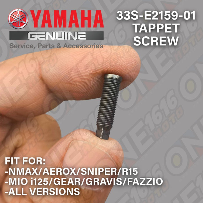 Yamaha Genuine Tappet Screw Rocker Arm 33S-E2159-01 for Nmax/Aerox/Sniper/R15/Mio i125/Gear/Gravis/Fazzio