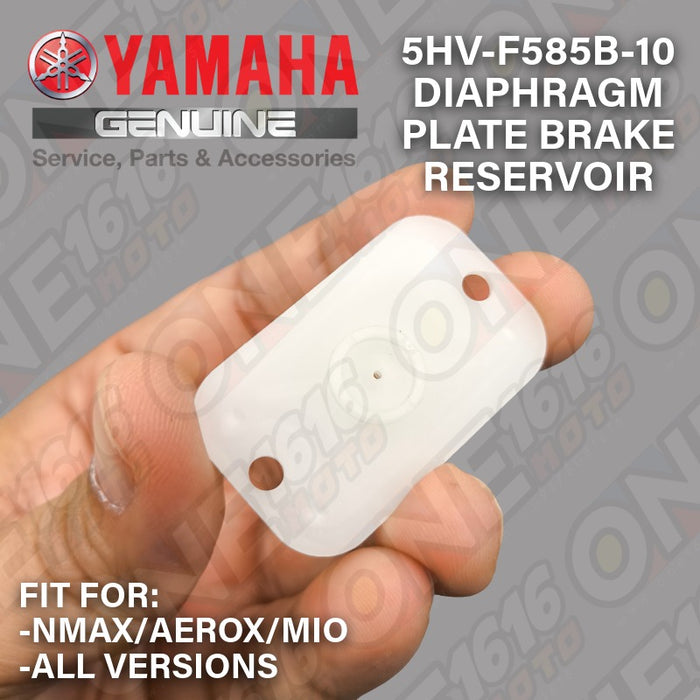 Yamaha Genuine Plate Diaphragm Brake Reservoir 5HV-F585B-10 for Nmax/Aerox/Mio All Version