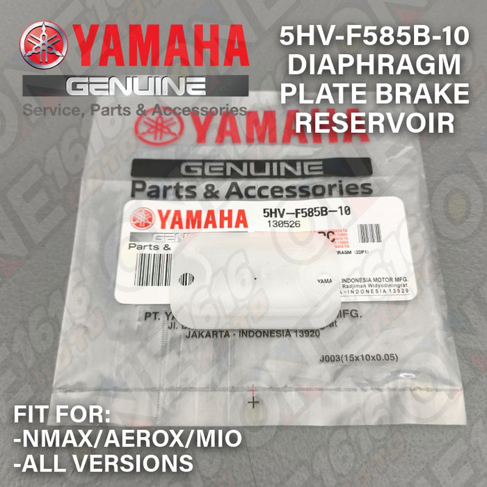 Yamaha Genuine Plate Diaphragm Brake Reservoir 5HV-F585B-10 for Nmax/Aerox/Mio All Version