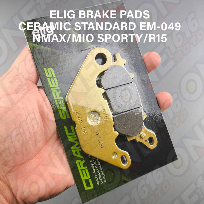 Elig Ceramic Brake Pads EM-049 CST Standard for Nmax Rear/Mio Sporty Front/R15 Front