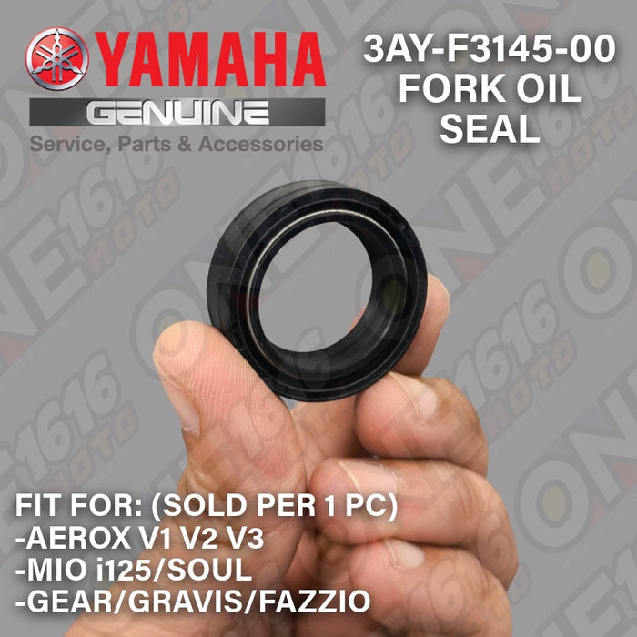 Yamaha Genuine Fork Oil Seal 3AY-F3145-00 for Aerox V1,V2,V3/Mio i125/Gear/Soul/Gravis/Fazzio