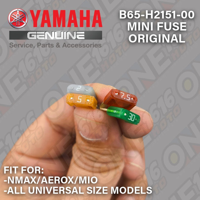 Yamaha Genuine Fuse Mini Size Universal B65-H2151-00/60/80/90 for NMAX/Aerox/Mio/XMAX/Lexi/Etc All Versions