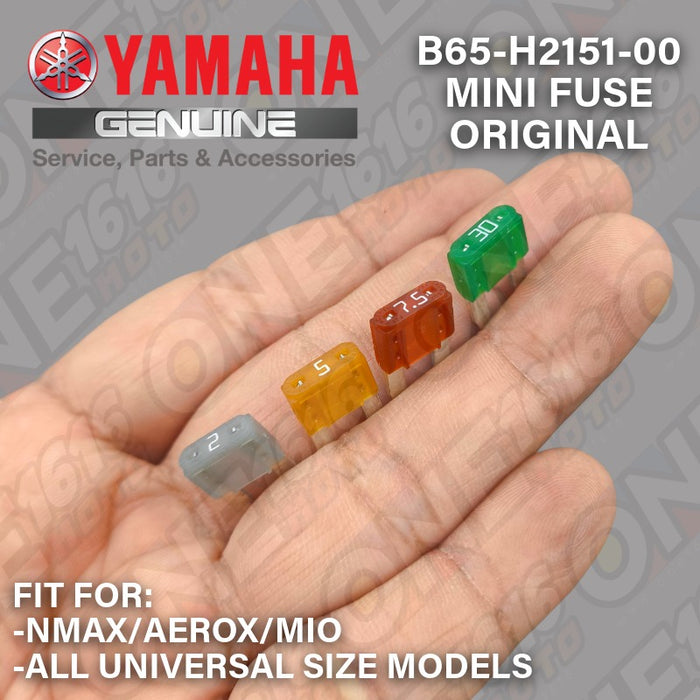 Yamaha Genuine Fuse Mini Size Universal B65-H2151-00/60/80/90 for NMAX/Aerox/Mio/XMAX/Lexi/Etc All Versions