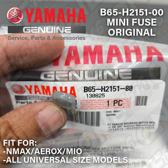 Yamaha Genuine Fuse Mini Size Universal B65-H2151-00/60/80/90 for NMAX/Aerox/Mio/XMAX/Lexi/Etc All Versions
