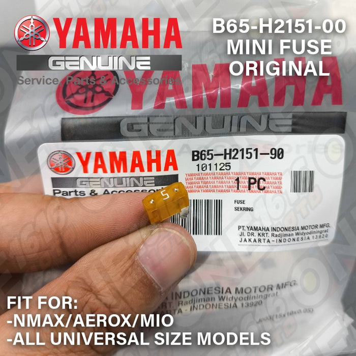 Yamaha Genuine Fuse Mini Size Universal B65-H2151-00/60/80/90 for NMAX/Aerox/Mio/XMAX/Lexi/Etc All Versions