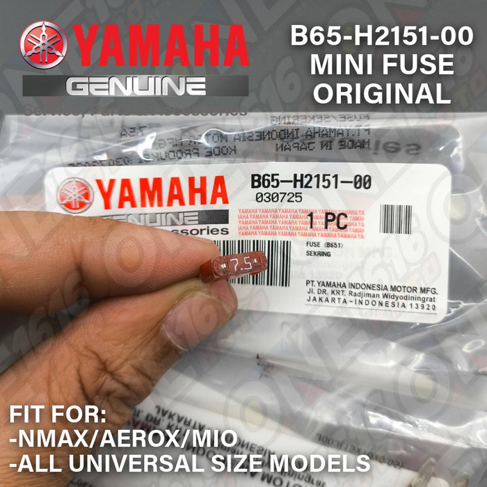 Yamaha Genuine Fuse Mini Size Universal B65-H2151-00/60/80/90 for NMAX/Aerox/Mio/XMAX/Lexi/Etc All Versions