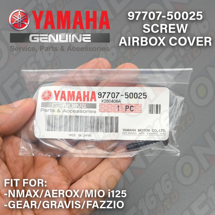 Yamaha Genuine Screw Airbox Cover 5x25 97707-50025 for NMAX Aerox Mio Gear Fazzio