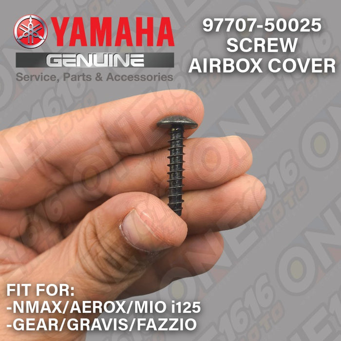 Yamaha Genuine Screw Airbox Cover 5x25 97707-50025 for NMAX Aerox Mio Gear Fazzio