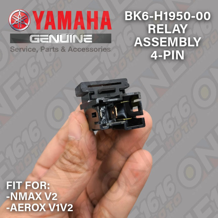 Yamaha Genuine 4-Pin Relay Assembly BK6-H1950-00 for NMAX V2 Aerox V1 V2