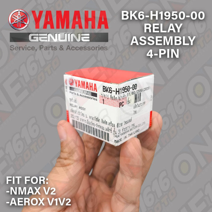 Yamaha Genuine 4-Pin Relay Assembly BK6-H1950-00 for NMAX V2 Aerox V1 V2