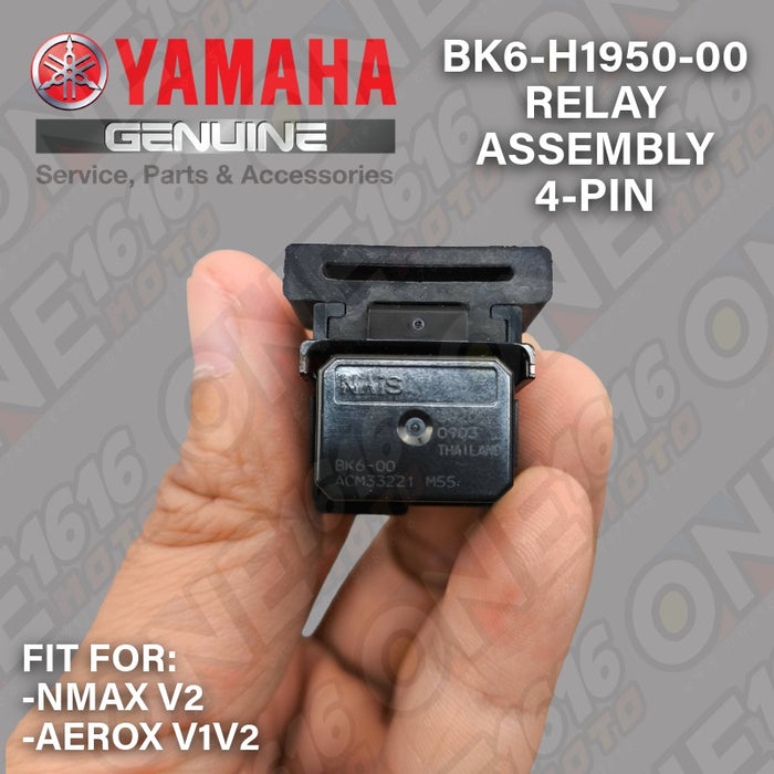 Yamaha Genuine 4-Pin Relay Assembly BK6-H1950-00 for NMAX V2 Aerox V1 V2
