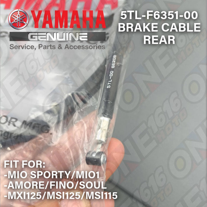 Yamaha Genuine Brake Cable Rear Drum 5TL-F6351-00 for Mio Sporty/Mio1/Fino/Soul/MXI