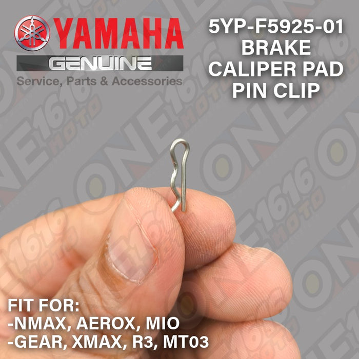 Yamaha Genuine Brake Caliper Pad Pin Clip 5YP-F5925-01 NMAX Aerox Mio Fino XMAX R3 MT03