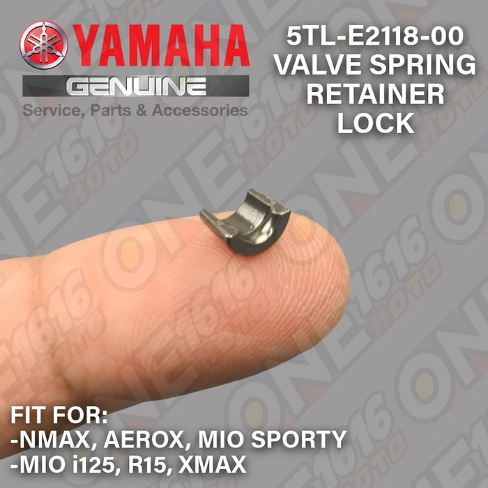 Yamaha Genuine Valve Spring Retainer Lock 5TL-E2118-00 for NMAX Aerox Mio R15 XMAX