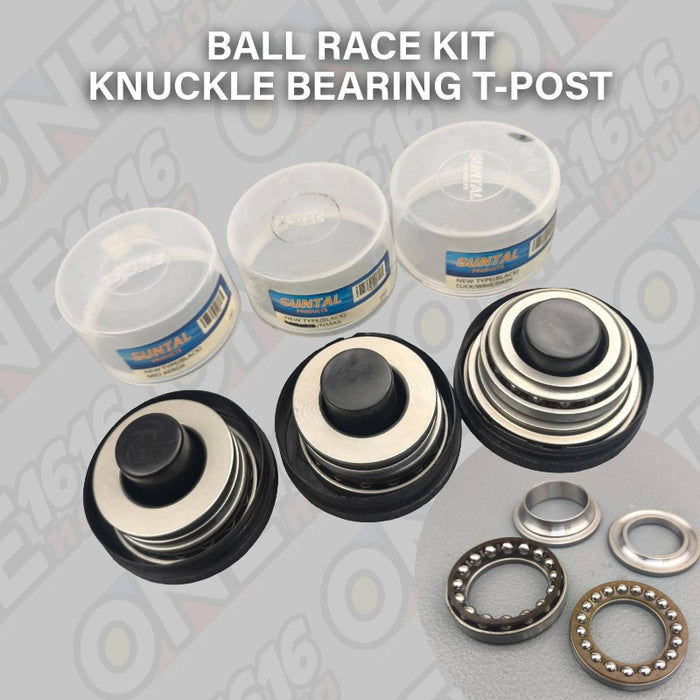 Suntal Ball Race Kit Knuckle Bearing Set for T-Post Heavy Duty Steering Bearing for Motorcycles