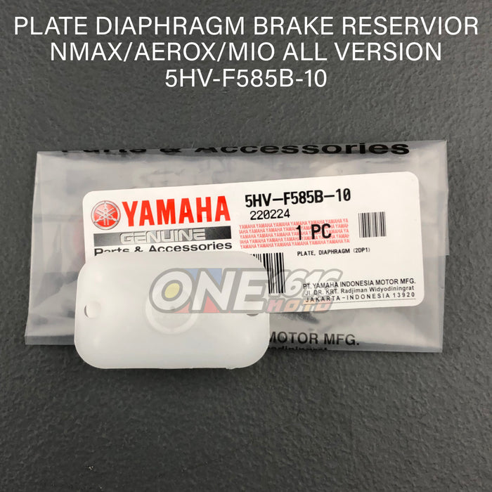 Yamaha Genuine Plate Diaphragm Brake Reservoir 5HV-F585B-10 for Nmax/Aerox/Mio All Version