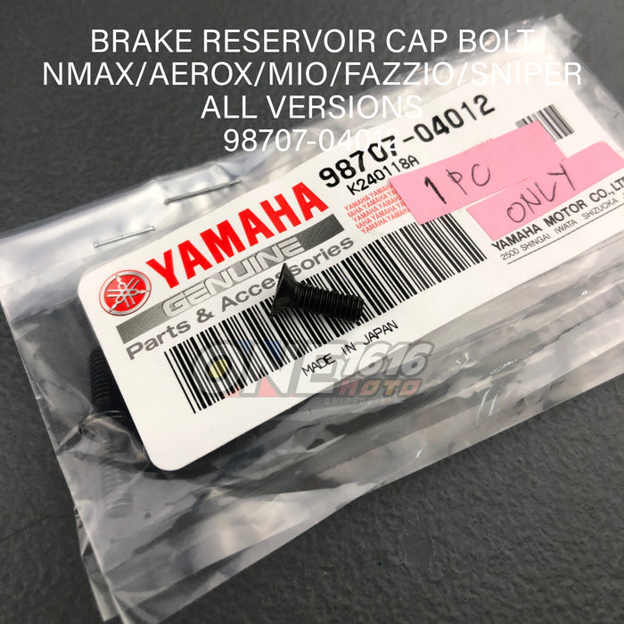 Yamaha Genuine Brake Reservoir Cap Bolt 98707-04012 for Nmax/Aerox/Mio/Sniper All Versions