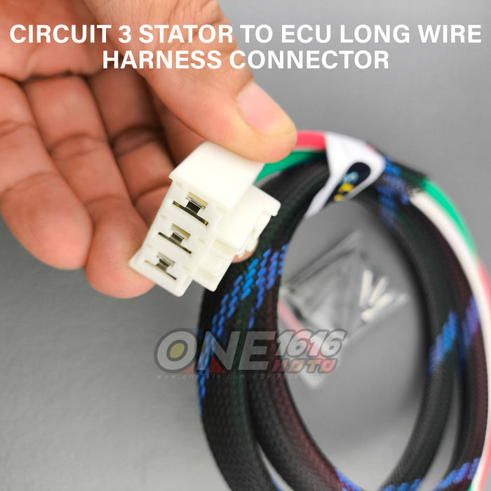 CIRCUIT3 Long wire stator to ECU harness for aerox/Nmax v1v2 ERROR12 solution heavy duty